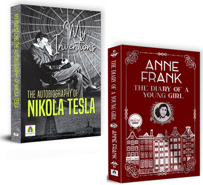 My Inventions: The Autobiography Of Nikola Tesla (Paperback) + The Diary Of A Young Girl By Anne Frank (Hardcover) | Set Of 2 Books [Product Bundle] Nikola Tesla And Anne Frank(Paperback, Nikola Tesla, Anne Frank)