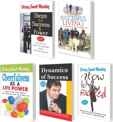 Successful Living, Steps to Success & Power (Swett Marden), How to Succeed (Swett Marden), Cheerfulness as a Life Power (Swett Marden) and Dynamics of Success Books on Success For Self Improvement Books : Improve Yourself, Happy Lifestyle, How to Succeed in Life | Pack of 5 Self Improvement Books fo