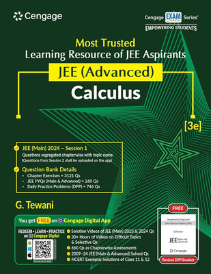 JEE Advanced Calculus With Free Online Assessments And Digital Content (Concept Videos And Solution Videos) 2024(Paperback, G. Tewani)