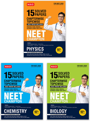 MTG NEET Champion Physics, Chemistry, Biology (Set Of 3) | 15 Years Chapterwise Topicwise Solved Papers (PYQ Book) With Medical Entrance Questions For 2026 Exam(Paperback, MTG Editorial Board) MTG NEET Champion Physics, Chemistry, Biology (Set Of 3) | 15 Years Chapterwise Topicwise Solved Papers (PYQ Book) With Medical Entrance Questions For 2026 Exam(Paperback, MTG Editorial Board)