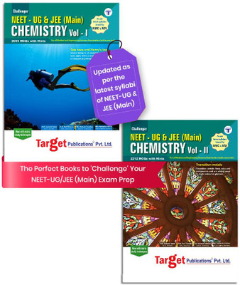 NEET UG / JEE Main Challenger Chemistry Vol 1 & 2 | Medical And Engineering Exam 2025 | Chapterwise MCQs | Previous Year Question Paper As Per Latest Syllabus Prescribed By NMC | Set Of 2 Books(Paperback, Content Team at Target Publications)