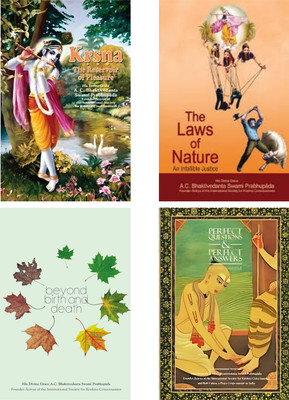 Set Of 4 ISKCON Books:Krishna The Reservoir Of Pleasure,The Law Of Nature,Beyond Birth And Death,Perfect Qusetion And Perfect Answer(Paperback, A C BHAKTIVEDANTA SWAMI PABHUPADA) Set Of 4 ISKCON Books:Krishna The Reservoir Of Pleasure,The Law Of Nature,Beyond Birth And Death,Perfect Qusetion And Perfect Answer(Paperback, A C BHAKTIVEDANTA SWAMI PABHUPADA)