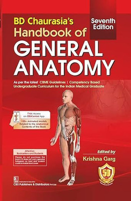 BD Chaurasia’s Handbook Of General Anatomy(Paperback, Krishna Garg)