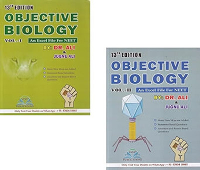 Dr. Ali Objective Biology Vol 1 & 2, NEET Guide Book By Dr. Ali & Jugnu Ali (Set Of 2 Book) 13th Edition(2025) - Neet Biology(Paperback, Dr. Ali & Jugnu Ali)