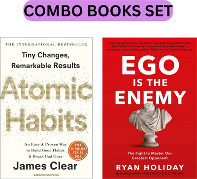 Atomic Habits & Ego Is The Enemy Self-Help Books (Combo Book Set)(Paperback, James Clear, Ryan Holiday)