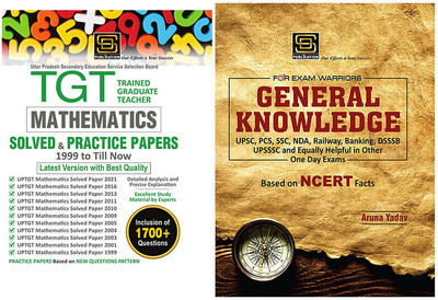 UP TGT Mathematics Mastery Combo: Solved Paper & Practice Sets + General Knowledge Exam Warrior Series (English)(Paperback, Aruna Yadav)