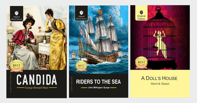 Candida By George Bernard Shaw, Riders To The Sea By John Millington Synge & A Doll's House By Henrik Ibsen - 3 Set Of Books(Paperback, George Bernard Shaw, John Millington Synge, Henrik Ibsen)