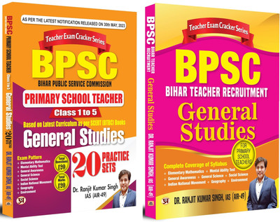 BPSC Bihar Teacher Recruitment (General Studies Class 1-5 20 Practice Sets + General Studies Study Guide) Set Of 2 Books In English(Paperback, Dr. Ranjit Kumar Singh)