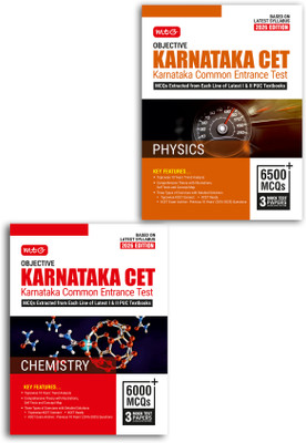 MTG Objective Karnataka CET (KCET) Physics & Chemistry For 2026 Exam (Set Of 2 Books) | KCET Topicwise Theory With 10 Previous Years Solved Question Papers | KCET PYQs & Mock Test Papers(Paperback, MTG Editorial Board)