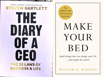 Combo Of 2 (The Diary Of A CEO + Make Your Bed )(Paperback, Bartlett Steven, McRaven William H. Admiral)