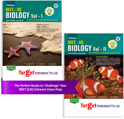 NEET UG Challenger Biology Books Vol 1 And 2 Combo For Medical Entrance Exam 2025 | Chapterwise MCQs With Solutions & Answer Key | As Per Latest Syllabus Prescribed By NMC(Paperback, Content Team at Target Publications)