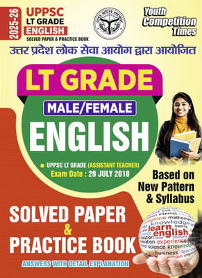 2025-26 UPPSC LT Grade English Solved Papers & Practice Book 208 395 E(Paperback, YCT EXPERT TEAM)