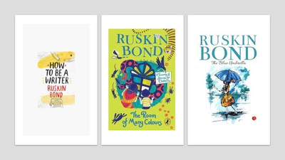 Three Books Set: Blue Umbrella, How To Be A Writer And Room Of Many Colours,The:A Treasury Of Stories For Children By Ruskin(Paperback, Ruskin Bond)