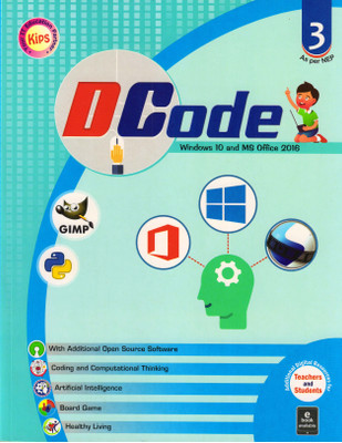 Kips DCode CLASS - 3
(WINDOWS 10 And MS OFFICE 2016)(Paperback, Kips Learning)