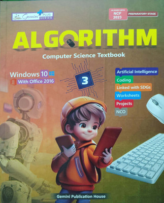 Algorithm Computer Science Textbook Class 3(Pepper back, Asha Sharma)