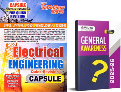 Electrical Engineering CAPSULE For Quick Revision & Evidya General Awareness (English Medium) | PACK OF 2 |(Paperback, youth & Evidya)