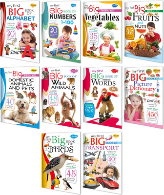My First Learning Big Book Complete Combo | Pack Of 10 Educational Books(Paperback, Sawan)