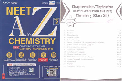Cengage Neet A To Z Chemistry With Daily Practice Problems (Ddp) Part - 2, For Class - 12, By Seema Saini & K. S. Saini(Paperback, SEEMA SAINI & K. S. SAINI)