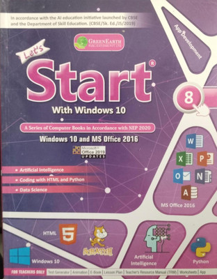 Let's Start With Windows 10 For CBSE Class 8(Paperback, Geetanjali Sehgal)