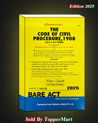 THE CODE OF CIVIL PROCEDURE, 1908 Edition 2025(Paperback, COMMERCIAL LAW PUBLISHER)