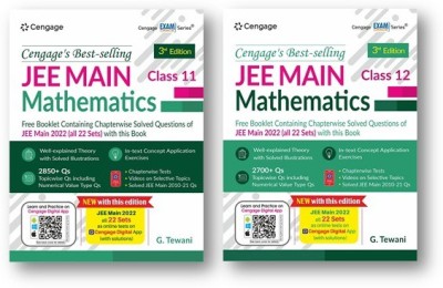 JEE Main Mathematics: Class 11 And Class 12 (Book + Booklet) With Free Online Assessments And Digital Content 2023 , (2-Book Set Combo)(Paperback, G Tewani)