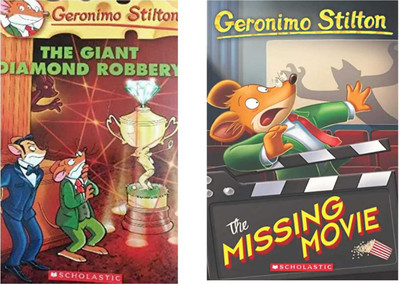 Combo Of 2 (The Giant Diamond Robbery + THE MISSING MOVIE )(Paperback, Geronimo Stilton)