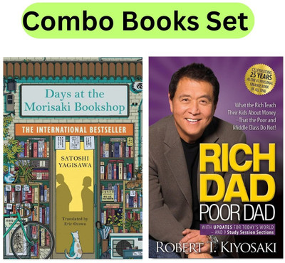 Days At The Morisaki Bookshop & Rich Dad Poor Dad (Combo Books Set)(Paperback, Satoshi Yagisawa, Robert Kiyosaki)