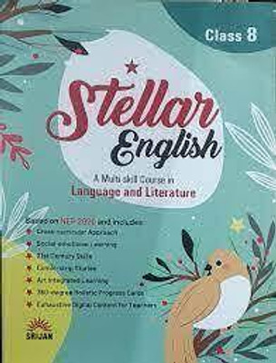 Stellar English A Multi-Skill Course In Language And Literature Class 8 (2023)(Paperback, Parminder Malik, Rajesh Malhotra)