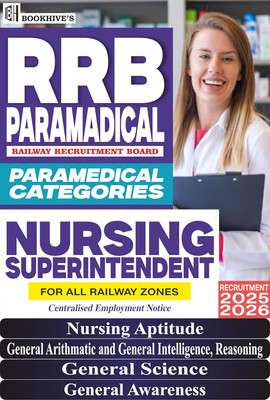 RRB Nursing Superintendent, Paramedical Categories, Railway Nursing Superintendent And Railway Staff Nurse (IV Books) 2025-26(Paperback, Rekha Jha)