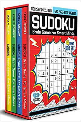 Sudoku-Brain Games For Smart Minds Box Set Of 4 Books : Brain Booster Puzzles For Kids,480+ Fun Game(Paperback, Wonder House Books)
