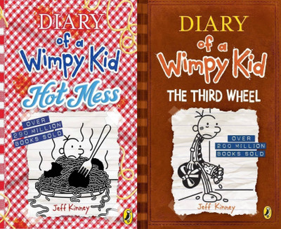 Diary Of A Wimpy Kid: The Third Wheel + Diary Of A Wimpy Kid: Hot Mess(Paperback, Jeff Kinney)