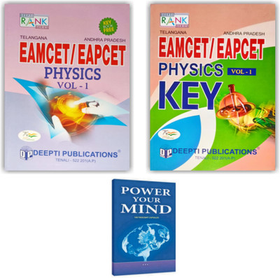 EAMCET / EAPCET Physics Volume - 1 Book Along With Key Booklet Latest Edition For Intermediate 1st Year [ ENGLISH MEDIUM ](Paperback, DEEPTHI PUBLICATIONS)