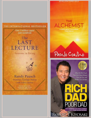 The Last Lecture, The Alchemist, Rich DAD Poor Dad, (English Combo Set )(Paperback, Abs)
