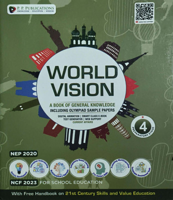 World Vision A Book Of General Knowledge Current Affairs Class 4(Paperback, P.p publication)