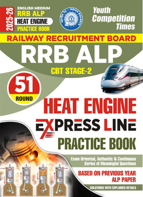 RRB ALP CBT-2 Heat Engine Express Line Practice Book 51 Round English Medium 2025-26(Paperback, YCT)