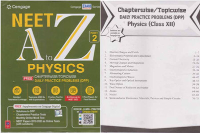 Cengage Neet A To Z Physics With Daily Practice Problems (Ddp) Part - 2, For Class - 12, By B. M. Sharma(Paperback, B. M. SHARMA)