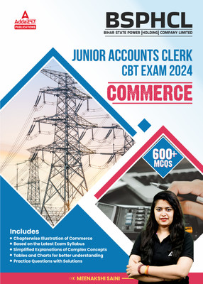 BSPHCL ( Bihar State Power Holding Company Limited ) Commerce Book For Junior Accounts Clerk CBT Exam 2024 (English Printed Edition) By Adda247(Paperback, Meenakshi Saini)