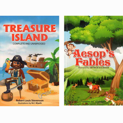 Treasure Island + Aesop's Fables(Paperback, Robert Louis Stevenson)
