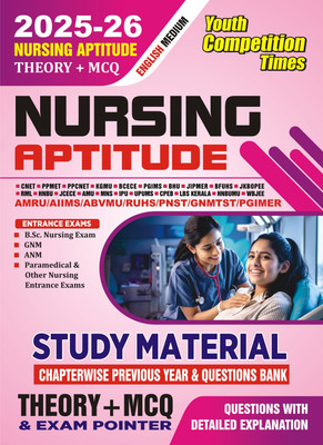 NURSING Aptitude Study Material Theory MCQ 2025-26_POD_English Medium(Paperback, YCT)
