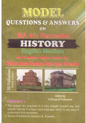 History : English Medium : B.A. Fourth Semester: KKHSOU(Paperback, Expert Team of Academicians)