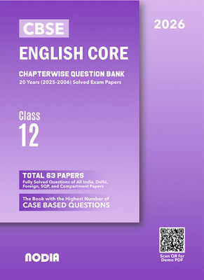 NODIA CBSE English Core Class 12 Question Bank 20 Years PYQB For 2026 Exam(Paperback, MCQGPT)