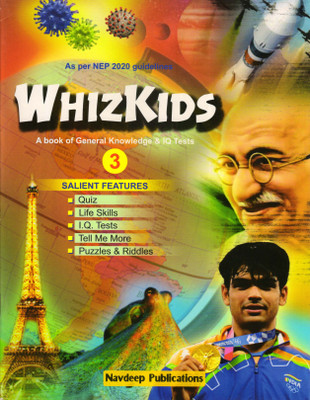 Navdeep, WHIZKIDS - 3 A Book Of General Knowledge & IQ Tests(Paperback, Mrs. D. Bhandari)