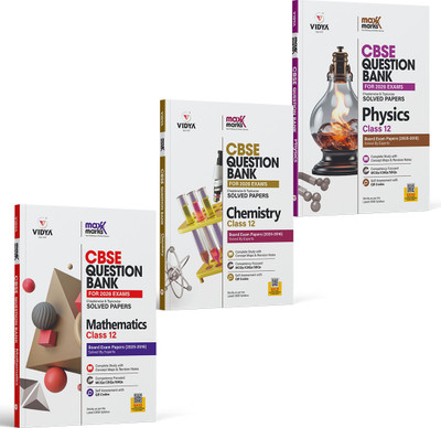 Maxx Marks Most Recommended CBSE Question Bank Class 12 Bundles (Set Of 3) : Physics Chemistry Mathematics For Exam 2023(Paperback, VIDYA EDITORIAL BOARD)