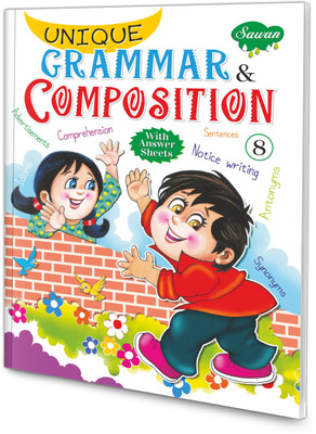 Unique Grammar & Composition � 8 Book For Kids : English Grammer Book, Learning Book For Kids, Grammer Learning Book For Kids(Paperback, Manoj Publications Editorial Board)