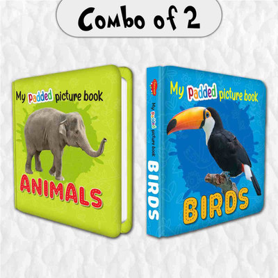 Set Of 2 MY PADDED PICTURE BOOK Animals And Birds| A Delightful Duo Of Picture Books Of Animals And Birds(Hardcover, Sawan)