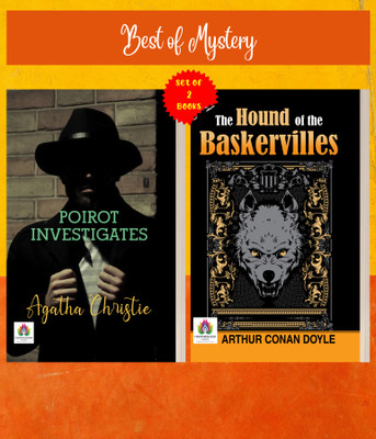 Classic Detective Fiction Bundle: Short Mysteries Collection | Poirot Investigates + The Hound Of The Baskervilles | Hercule Poirot Captain Hastings And The Master Detective Sherlock Holmes | Murder Mysteries Supernatural Legends | Collection For Mystery Enthusiasts | Set Of 2 Books Agatha Christie 