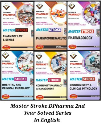 Master Stroke D.PHARMA SECOND YEAR CHAPTERWISE Questions SOLVED PAPERS in (English) 7 Booklet Set (6 +1 Booklet Set) According New PCI Syllabus Useful To All Indian Colleges And University.(Paperback, Dr. Satya Prakash Singh , Dr. Hariskesh Maurya , Dharmeander Jaglan) Master Stroke D.PHARMA SECOND YEAR CHAPTERWISE Questions SOLVED PAPERS in (English) 7 Booklet Set (6 +1 Booklet Set) According New PCI Syllabus Useful To All Indian Colleges And University.(Paperback, Dr. Satya Prakash Singh , Dr. Hariskesh Maurya , Dharmeander Jaglan)