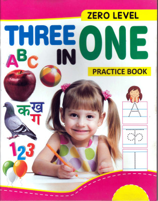 Shopsji My First Three In One Writing Book For Kids, 3 In 1 Book Of ABC, K KH G, And Number For Kids(Paperback, Shopsji)