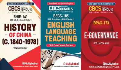 BHIE-141 History Of China(C.1840–1978) BEGS-185 English Language Teaching BPAG-173 E-Governance(Paperback, GPHExpert)
