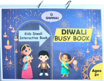 OWINAS -DIWALI BUSY BOOK - Montessori Busy Books| Age ( 2 To 6) Kids BEST Gift(SPIRAL BOUND, OWINAS)